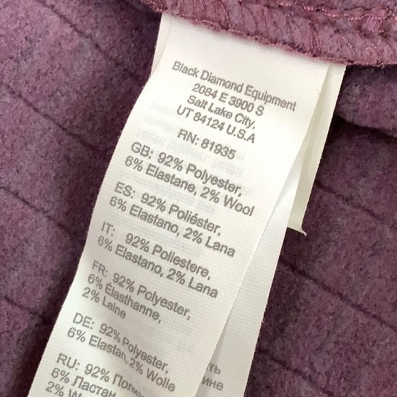 Black Diamond FACTOR FLEECE HOODY - Plum - Picture 14 of 16